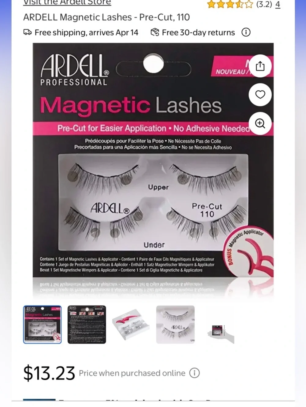 🔥 8 Bundle Deal! Ardell Magnetic Lashes Double Demi Wispies  – $25